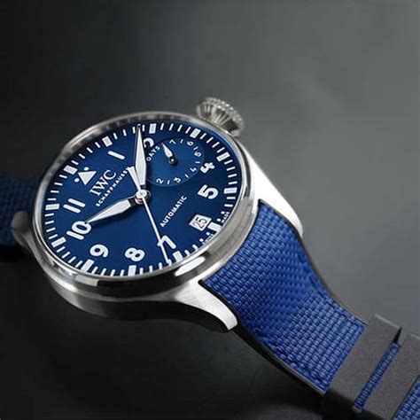 iwc big pilot blue strap|IWC portofino strap.